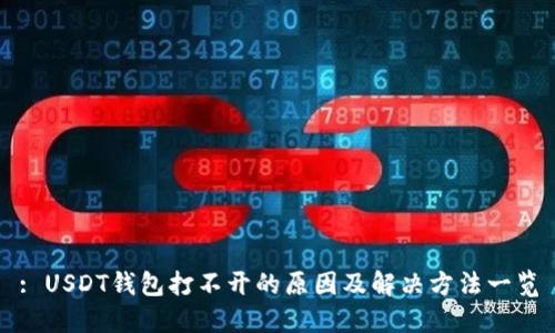 : USDT钱包打不开的原因及解决方法一览