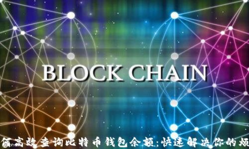 
如何高效查询比特币钱包余额：快速解决你的烦恼