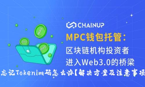 忘记Tokenim码怎么办？解决方案及注意事项