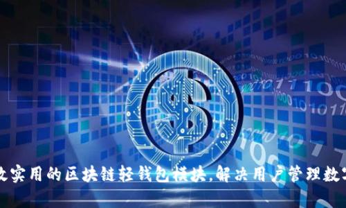 如何搭建高效实用的区块链轻钱包模块，解决用户管理数字资产的痛点