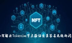 如何解决Tokenim节点验证交